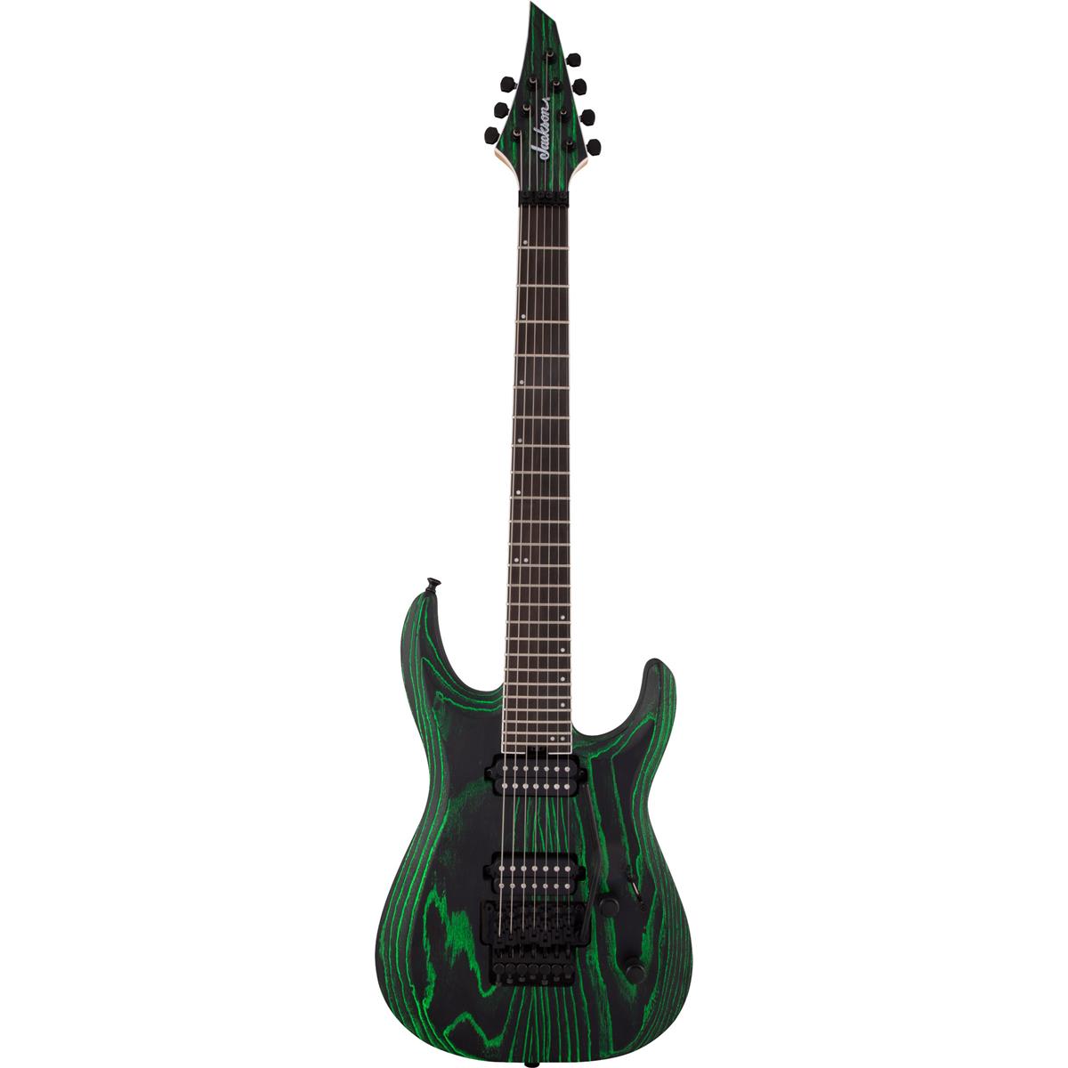 

Jackson Pro Dinky DK2 Modern Ash FR7 7-String Electric Guitar, Ebony,Baked Green