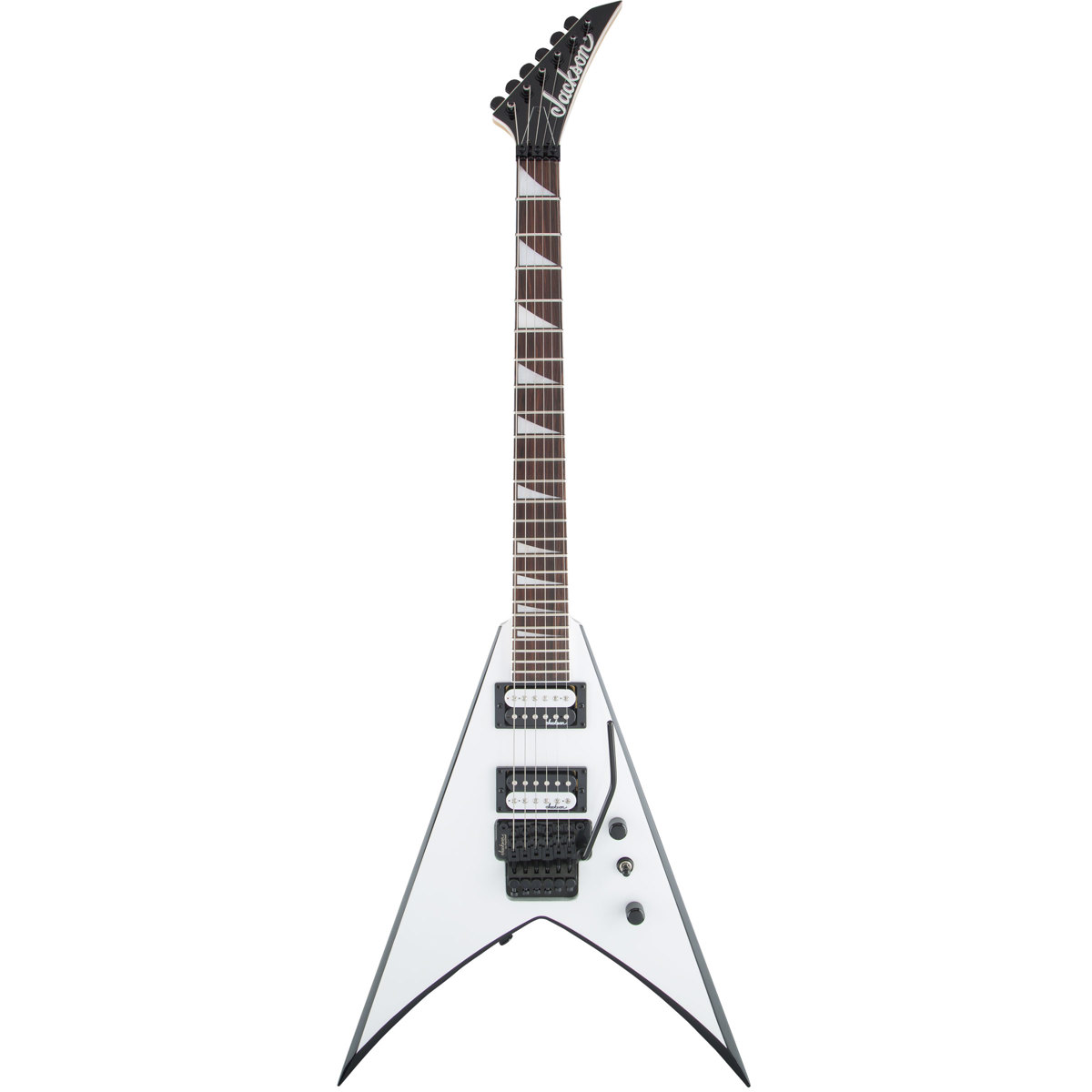 

Jackson JS Series King V JS32 Electric Guitar, Amaranth, White with Black Bevels