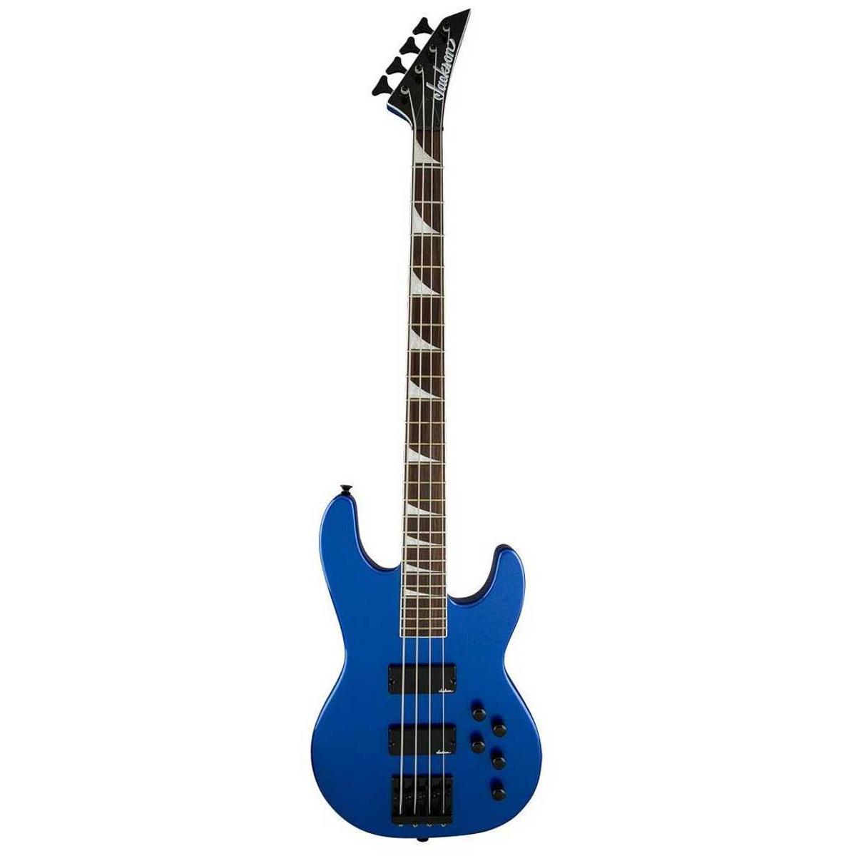 

Jackson X Concert Bass CBXNT IV Electric Guitar, Dark Rosewood, Metallic Blue