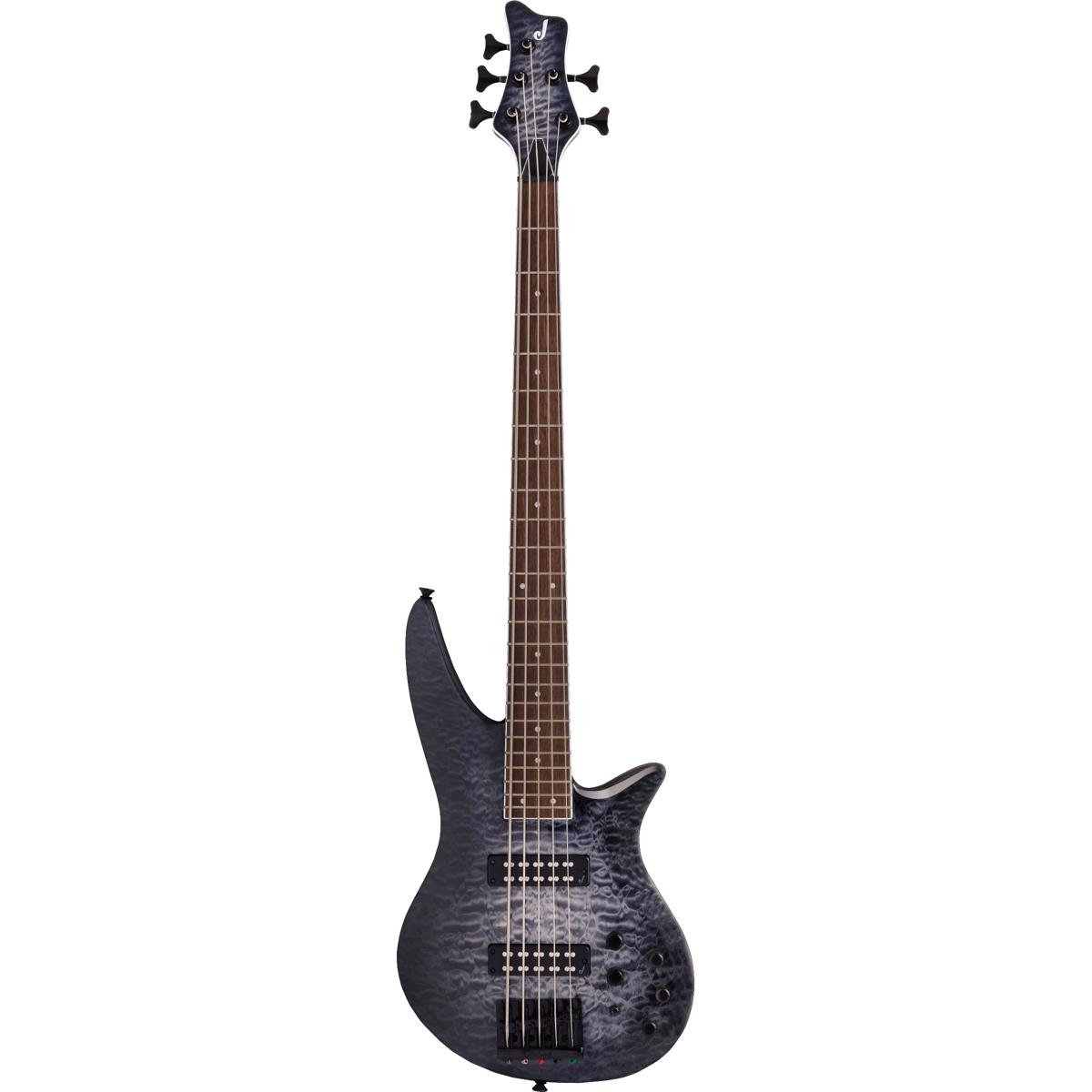 

Jackson X Spectra Bass SBXQ V 5-String Electric Guitar, Transparent Black Burst