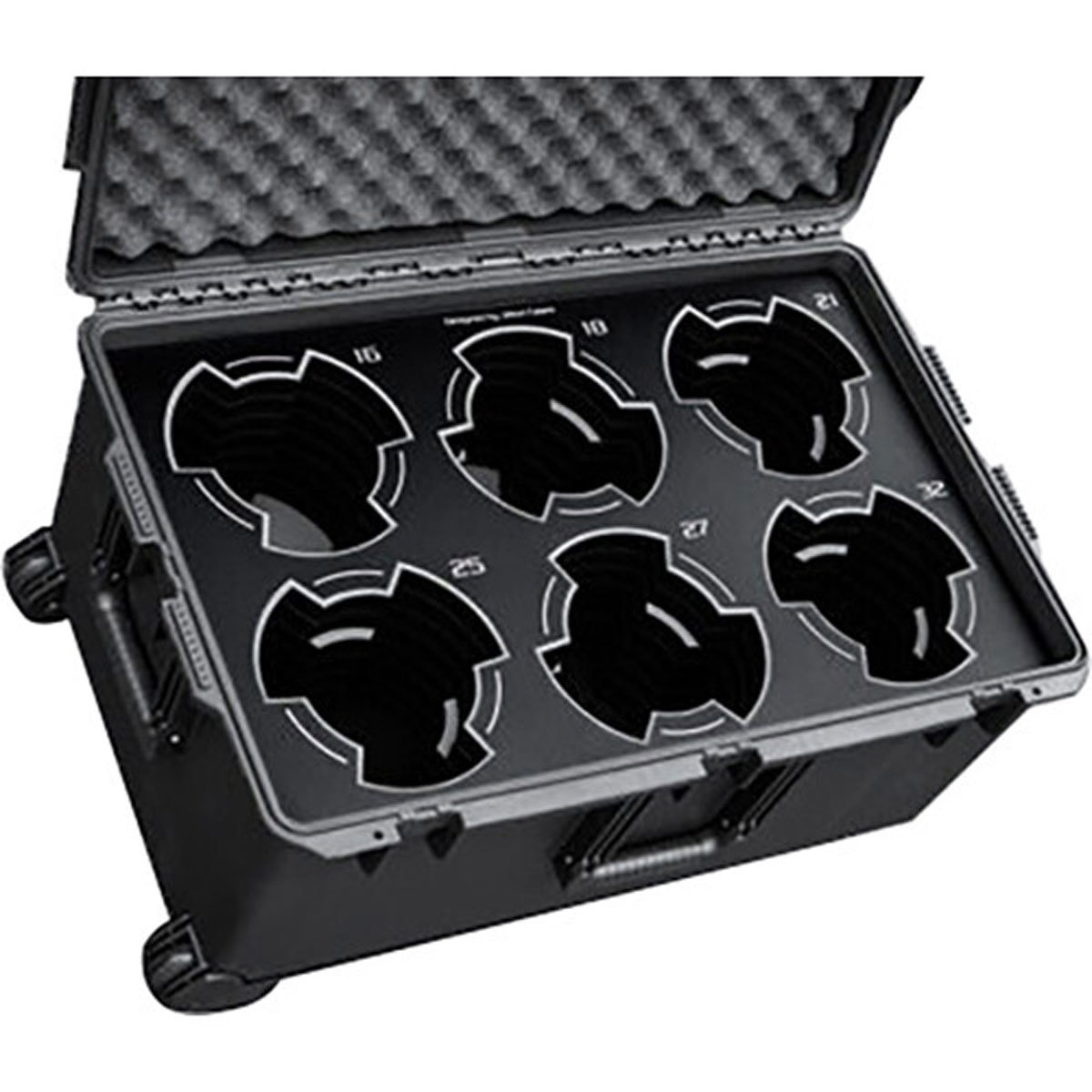

Jason Cases Wheeled Hard Case for 6x Cooke S7i Prime Lenses, Black Overlay