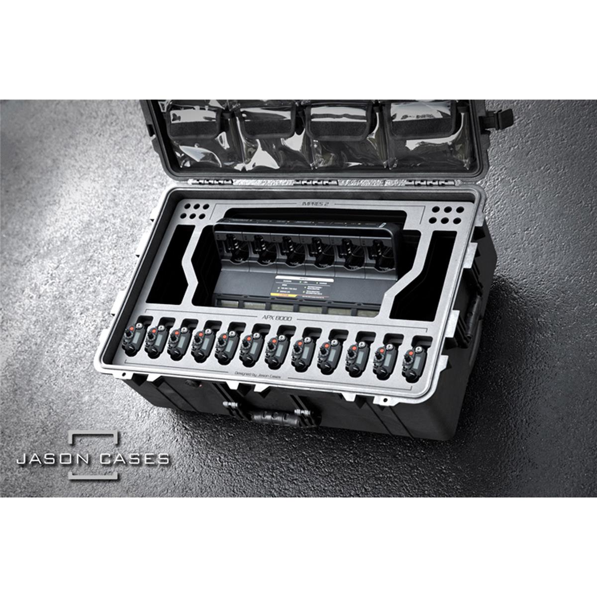 Image of Jason Cases Wheeled Hard Case w/Foam for 12x Motorola APX 8000 Radios &amp; Charger