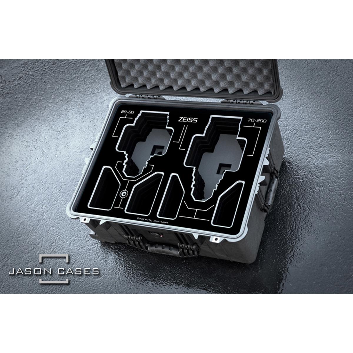 

Jason Cases Wheeled Hard Case w/Foam for Zeiss 28-80/70-200mm Lens, BlackOverlay