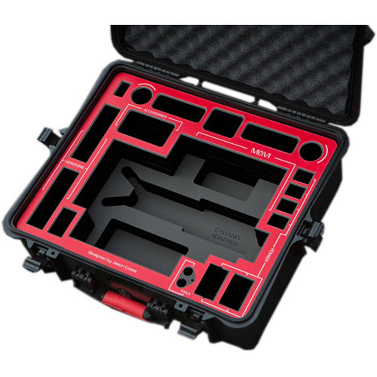 Jason Cases Case for Freefly MoVI M5 Gimbal & Accessories, Red Overlay -  FRM5CRE