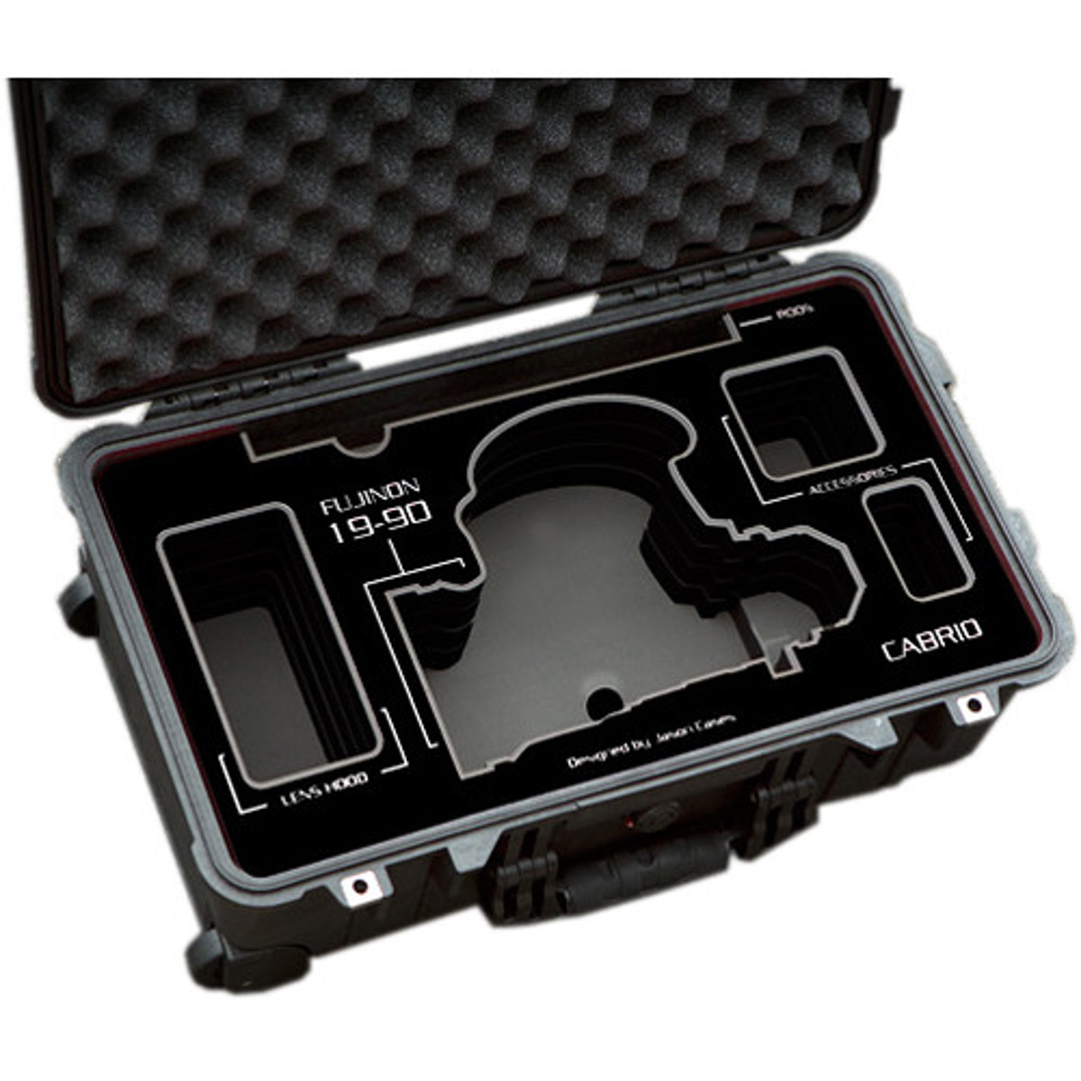 

Jason Cases Protective Case for Fujinon 19-90mm T2.9 Cabrio Lens, Black Overlay