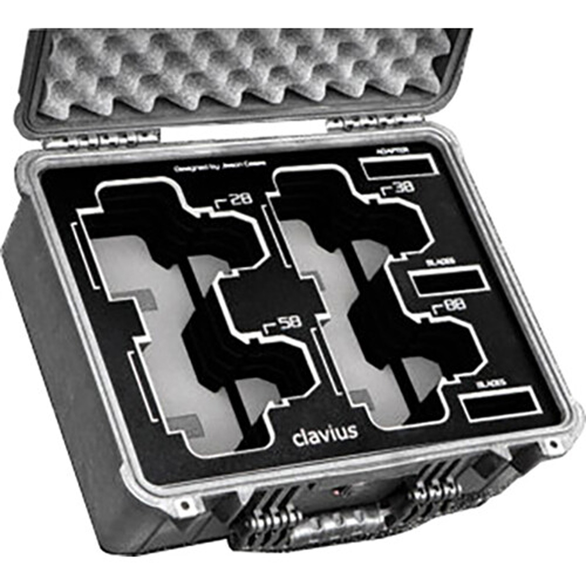 

Jason Cases Hard Case with Laser-Cut Foam for Richard Gale Optics Clavius 4-Lens