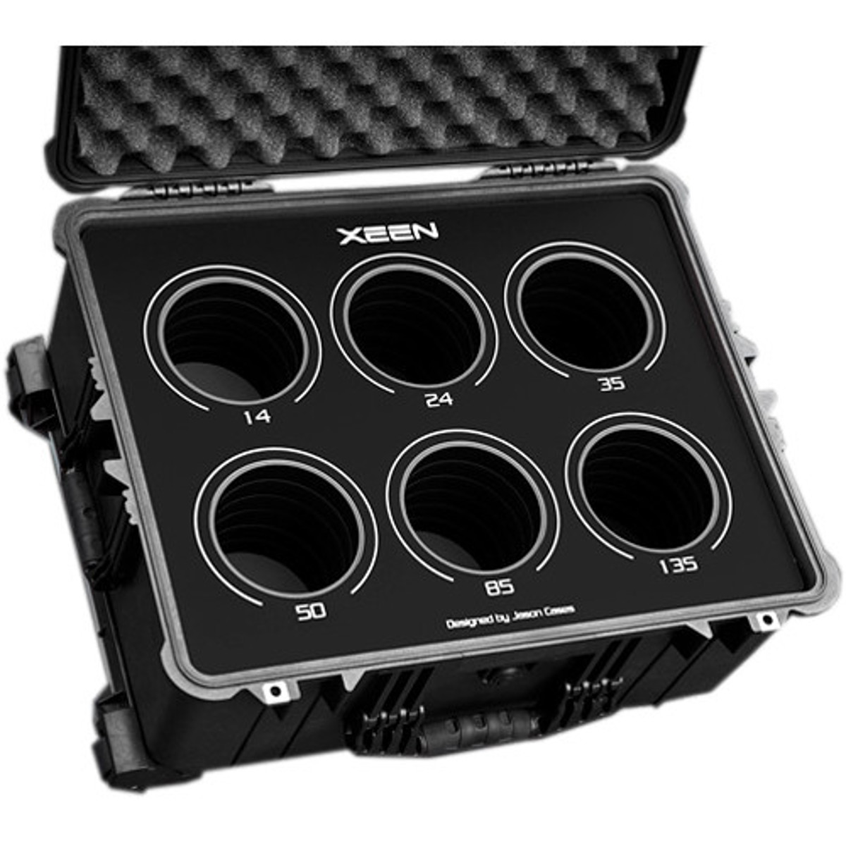 

Jason Cases Protective Case for Rokinon Xeen 6-Lens Bundle, Black Overlay