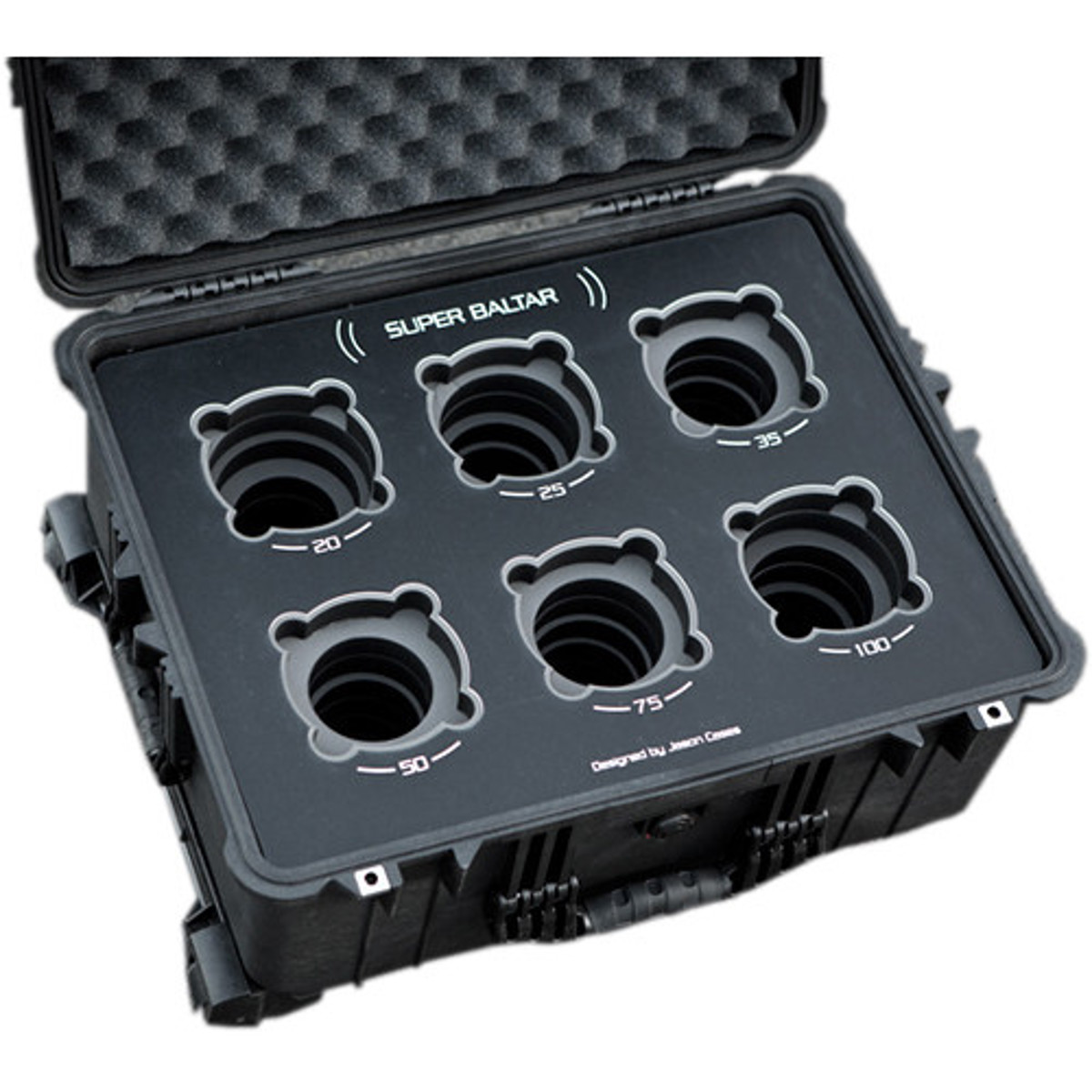 

Jason Cases Protective Case with Laser-Cut Foam for Super Baltar 6-Lens