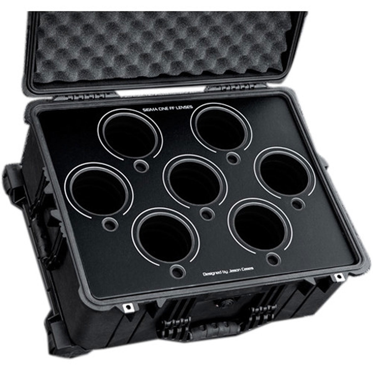 

Jason Cases Hard Case with Foam for Sigma Cine FF Prime 7-Lens, Black Overlay