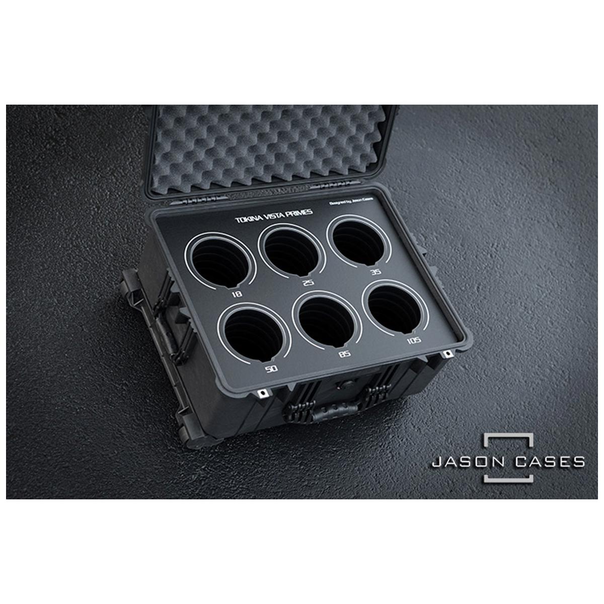 

Jason Cases Hard Case with Laser-Cut Foam for Tokina Vista Primes 6-Lens
