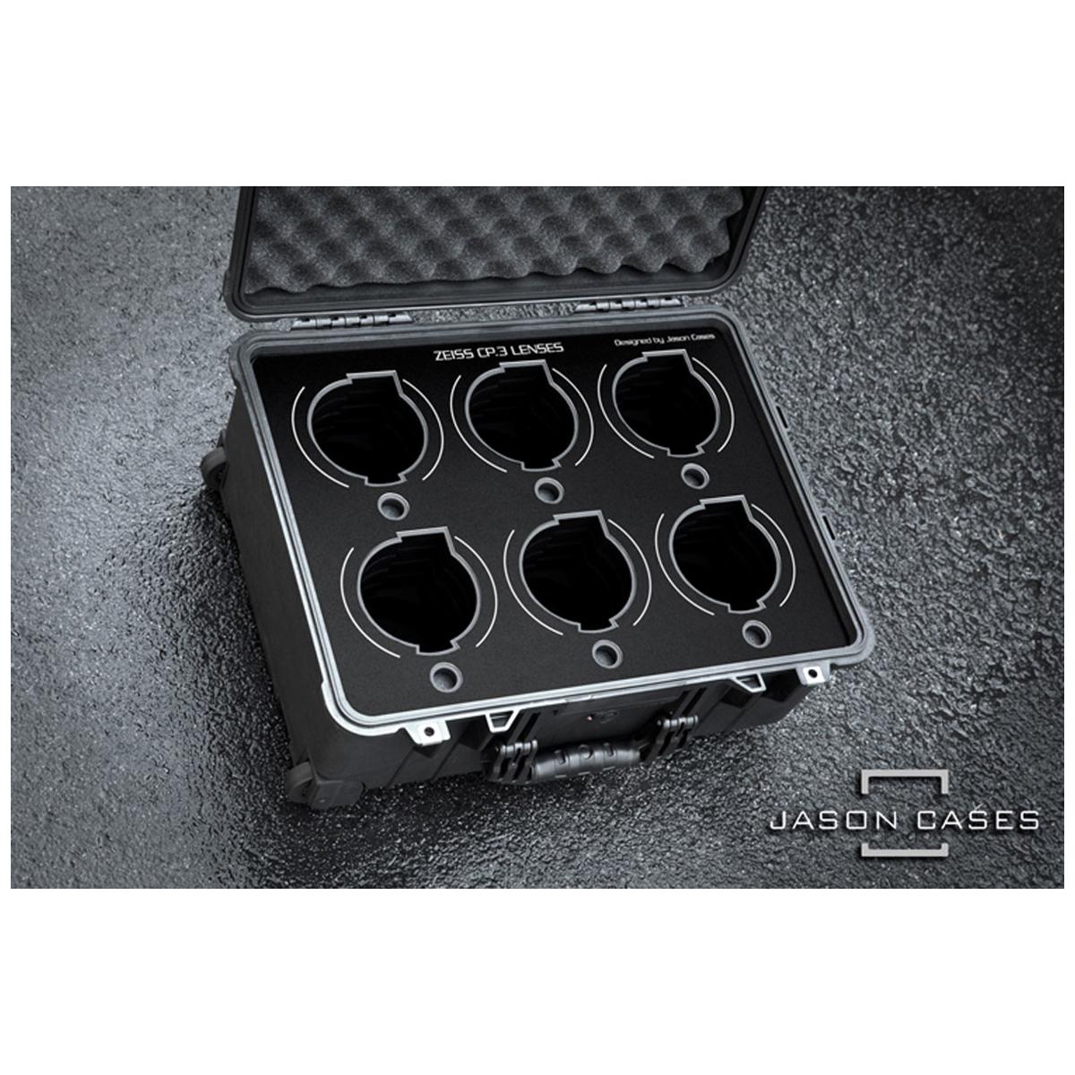 

Jason Cases Hard Case with Laser-Cut Foam for Zeiss CP3 6-Lens, Black Overlay