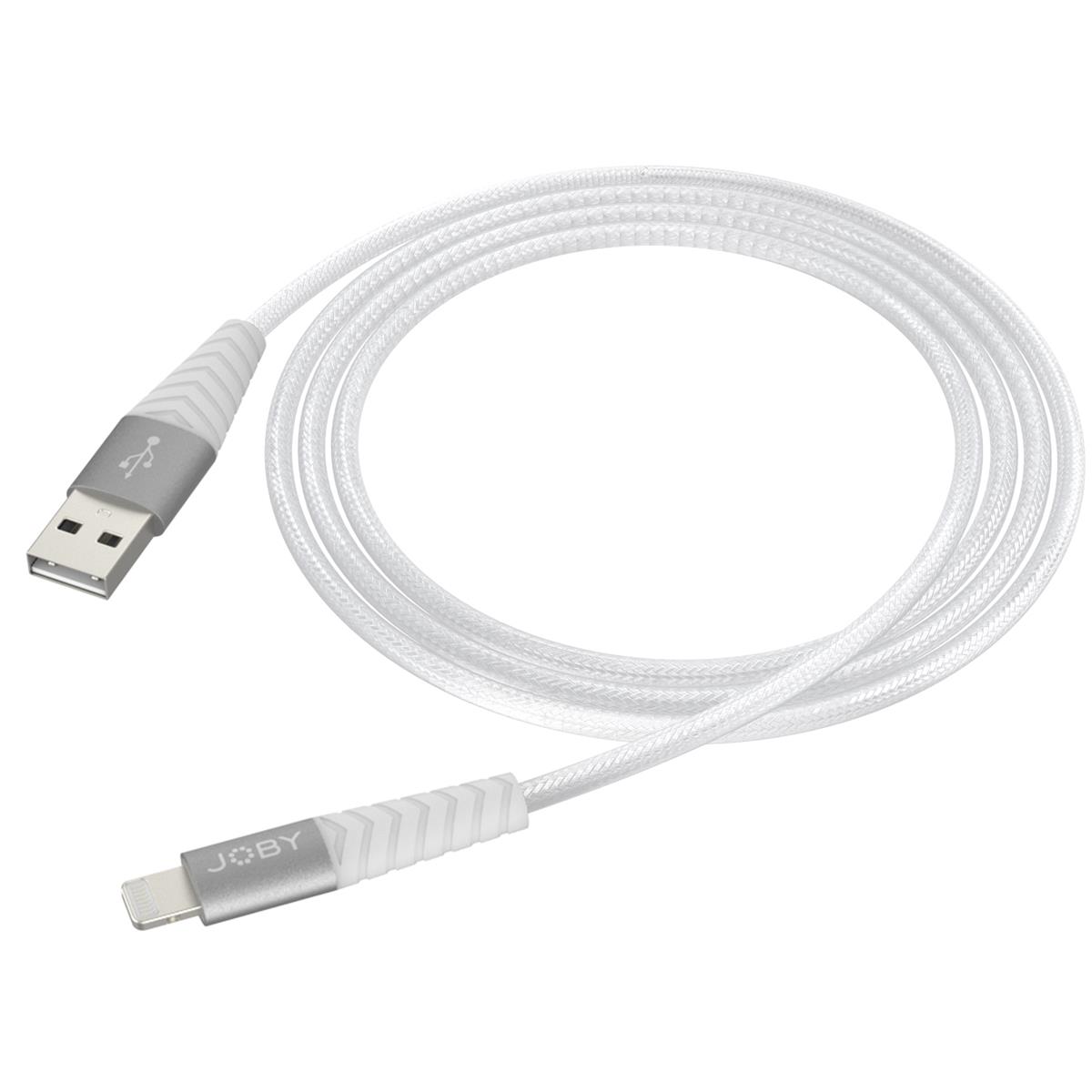 

JOBY 3.9' High Speed MFi Certified Charge and Sync Lightning Cable, White