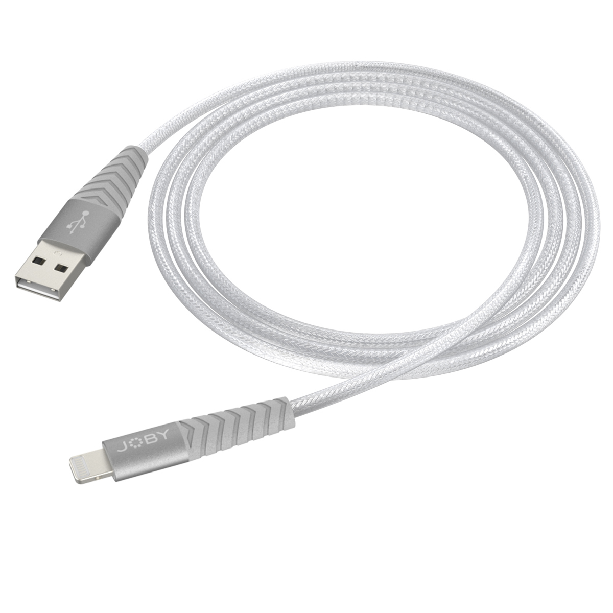 

JOBY 3.9' High Speed MFi Certified Charge and Sync Lightning Cable, Silver