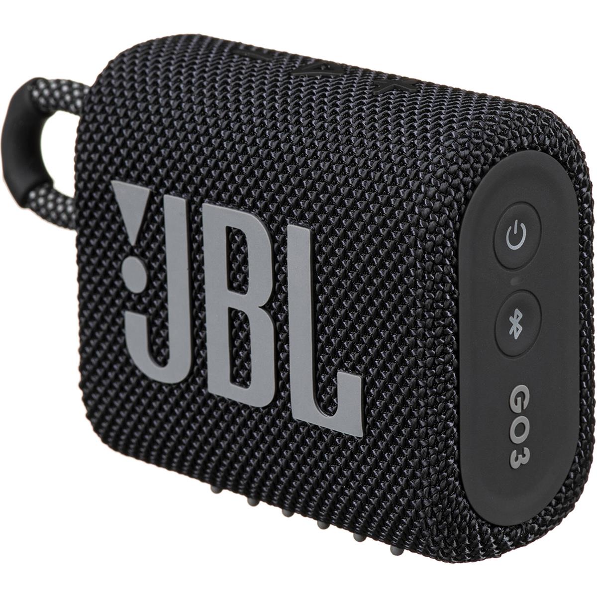 Image of JBL Go 3 Waterproof Portable Bluetooth Speaker Black