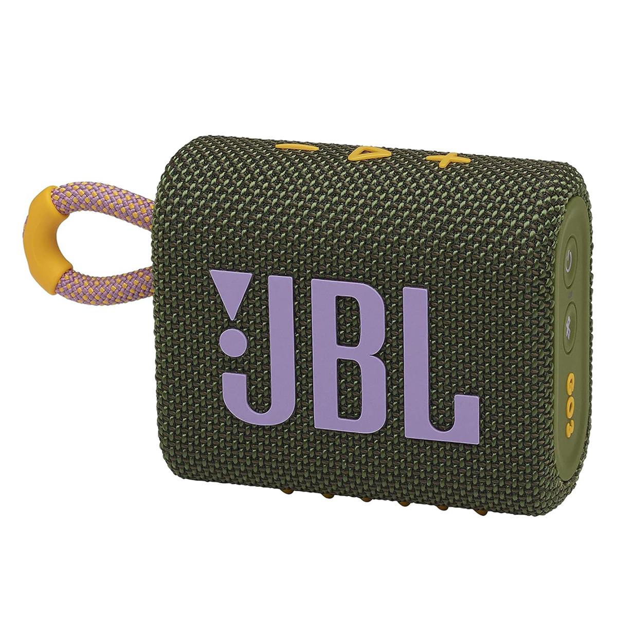 Image of JBL Go 3 Waterproof Portable Bluetooth Speaker Green