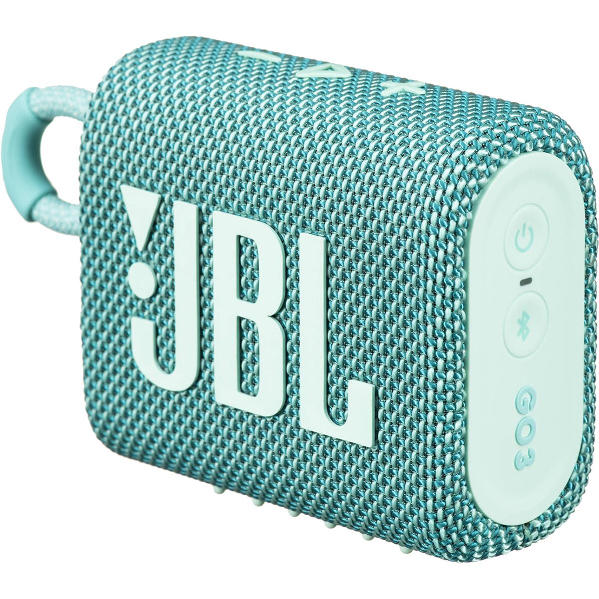 Image of JBL Go 3 Waterproof Portable Bluetooth Speaker Teal