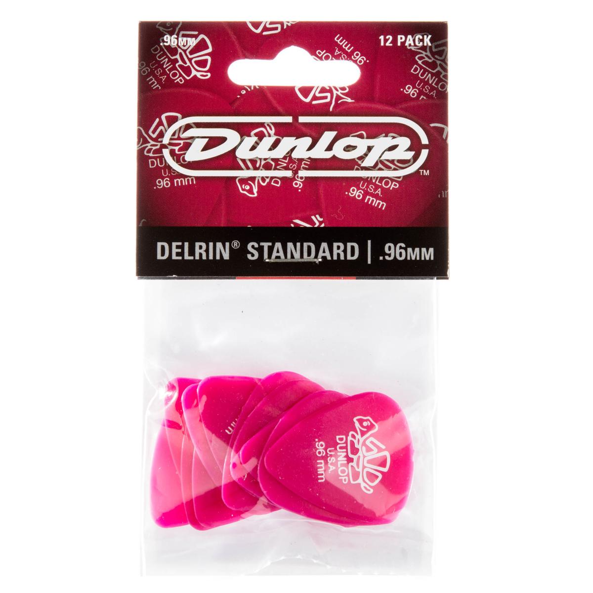 

Dunlop Delrin 500 Series Guitar Picks, .96mm Gauge, Dark Pink, 12-Pack