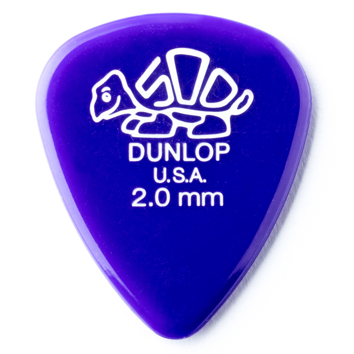 

Dunlop Delrin 500 Series Guitar Picks, 2.0mm Gauge, Purple, 72-Pack