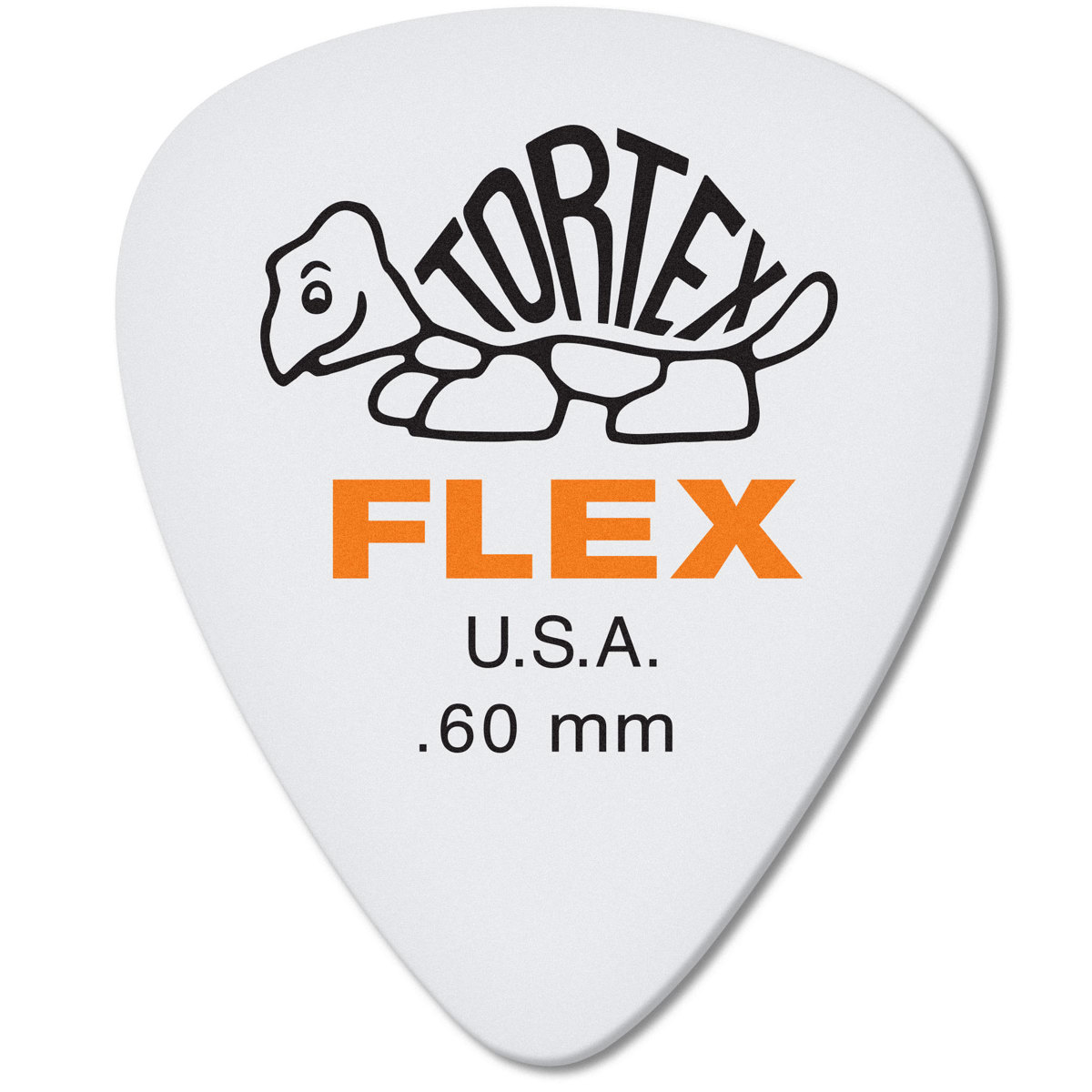 

Dunlop Tortex Flex Standard Guitar Picks, .60mm Gauge, White, 12-Pack