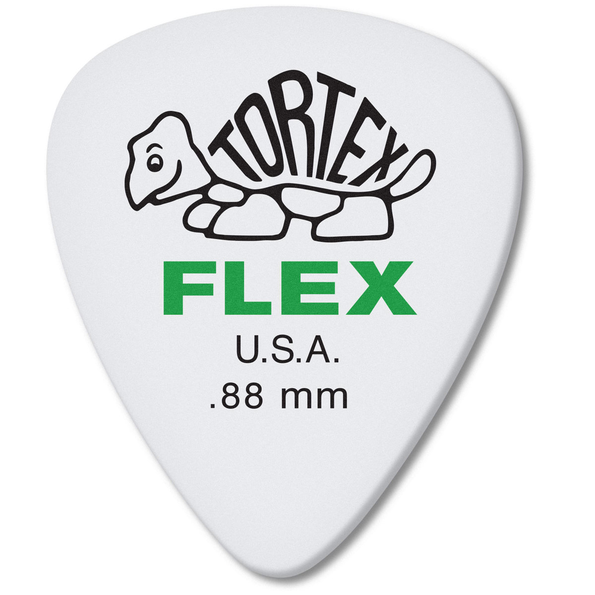 

Dunlop Tortex Flex Standard Guitar Picks, .88mm Gauge, White, 12-Pack