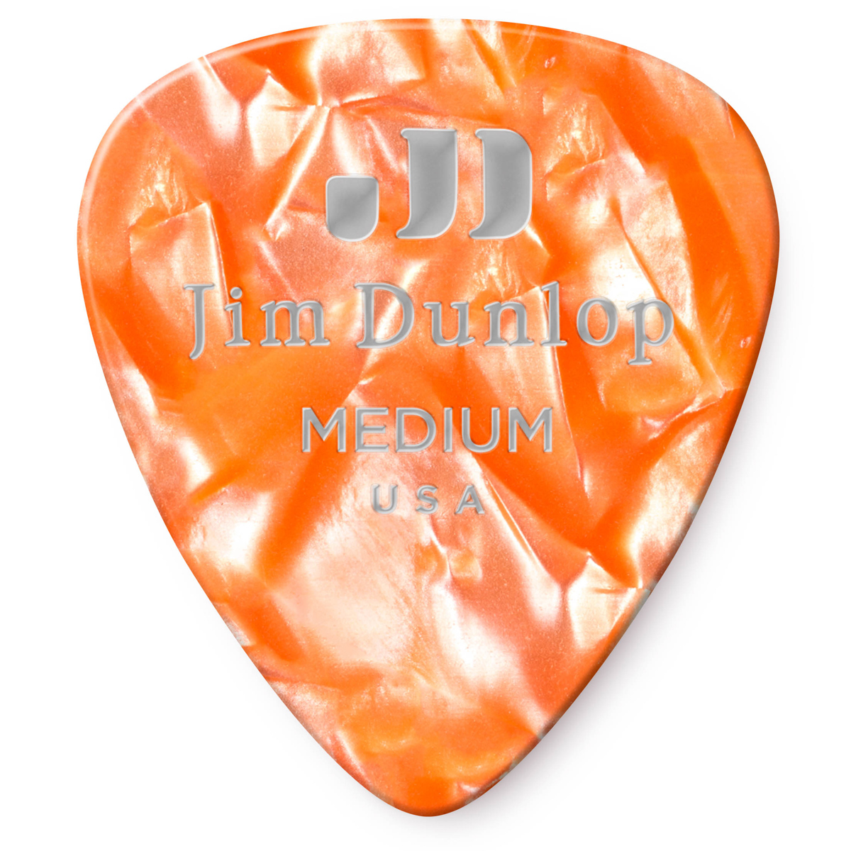 

Dunlop Celluloid Guitar Picks, Medium, Orange Pearloid, 12-Pack