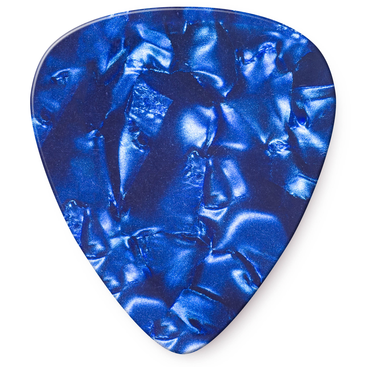 Dunlop Celluloid Guitar Picks, Thin, Blue Pearloid, 12-Pack