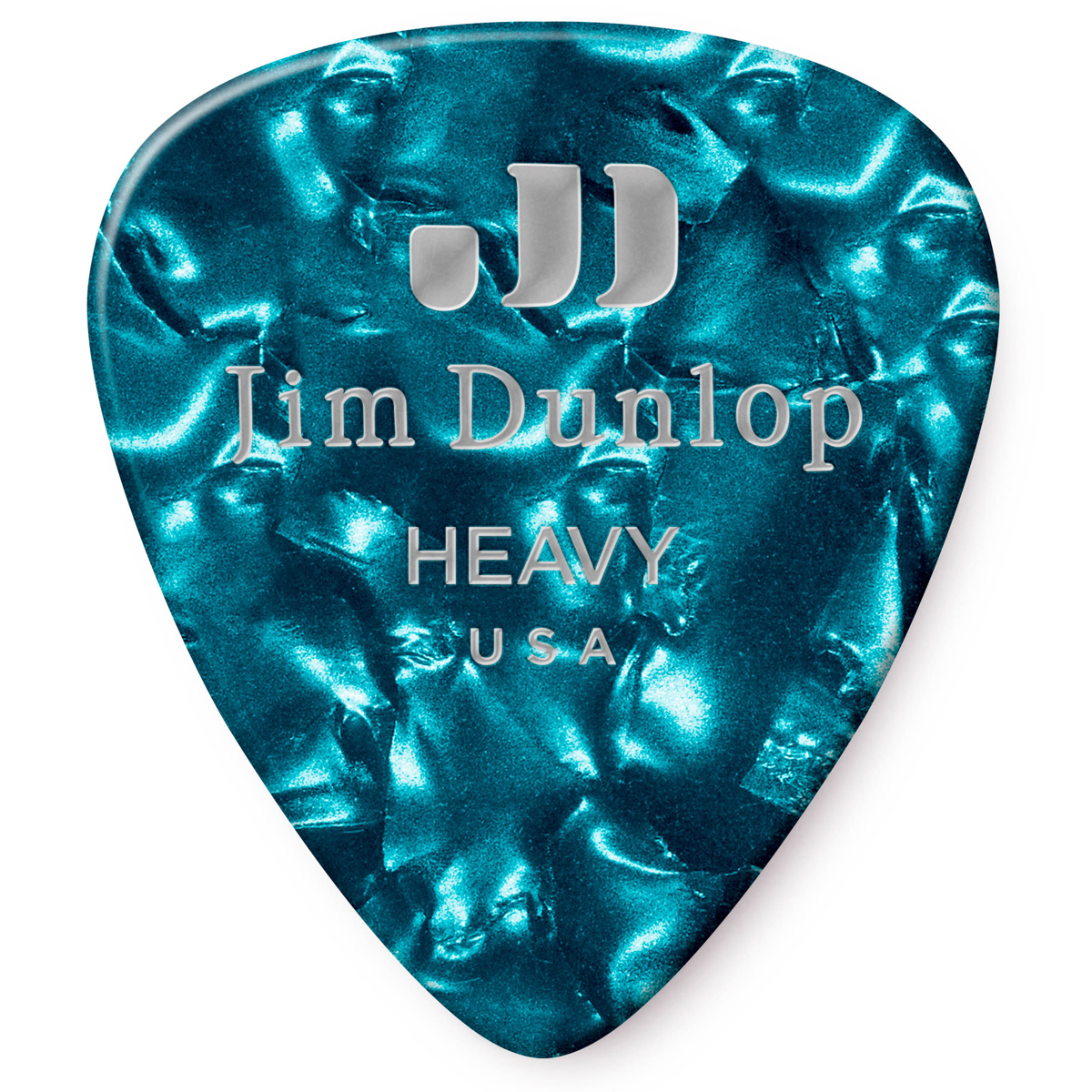 

Dunlop Celluloid Guitar Picks, Heavy, Turquoise Pearloid, 72-Pack