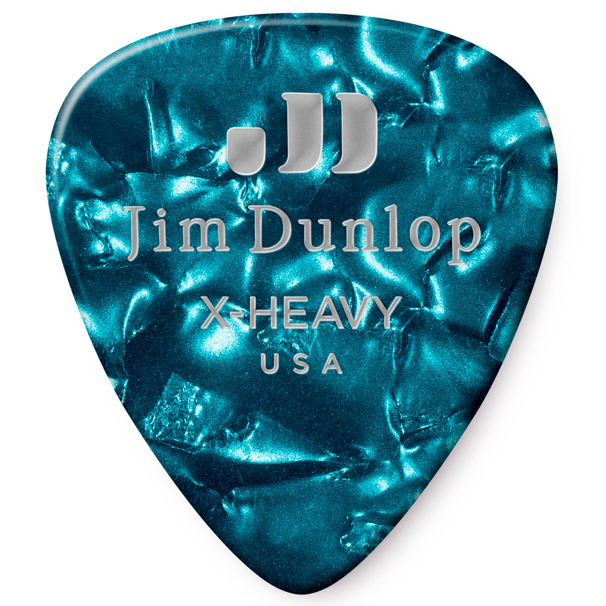 

Dunlop Celluloid Guitar Picks, Extra Heavy, Turquoise Pearloid, 72-Pack