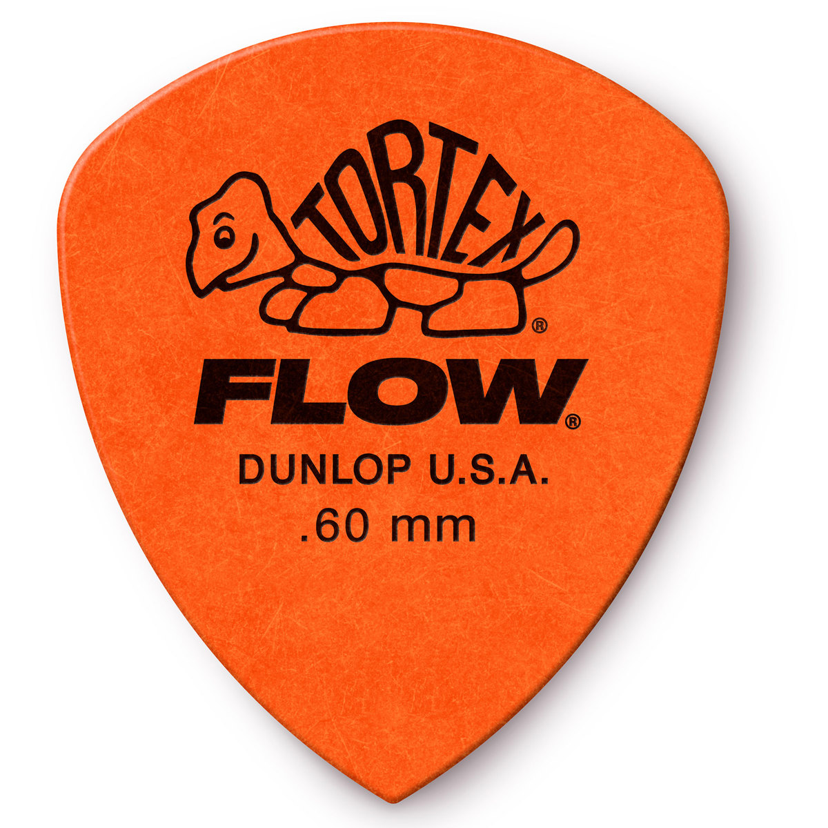 

Dunlop Tortex Flow Guitar Picks, 0.60mm Gauge, Orange, 12-Pack