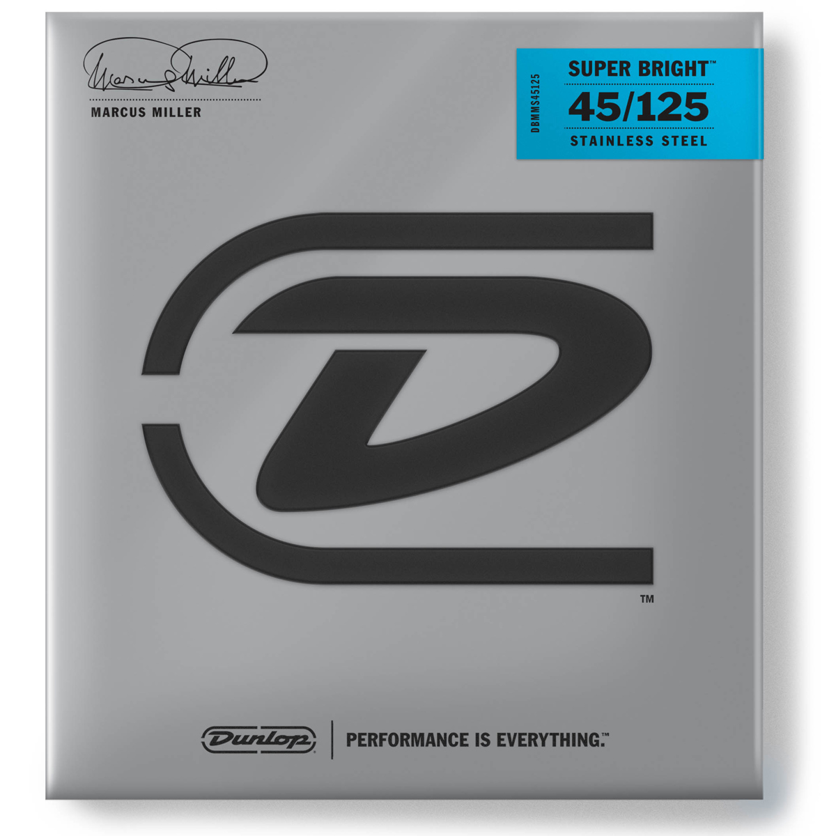 

Dunlop Marcus Miller Super Bright Steel Strings, 45-125, Set of 5 Strings