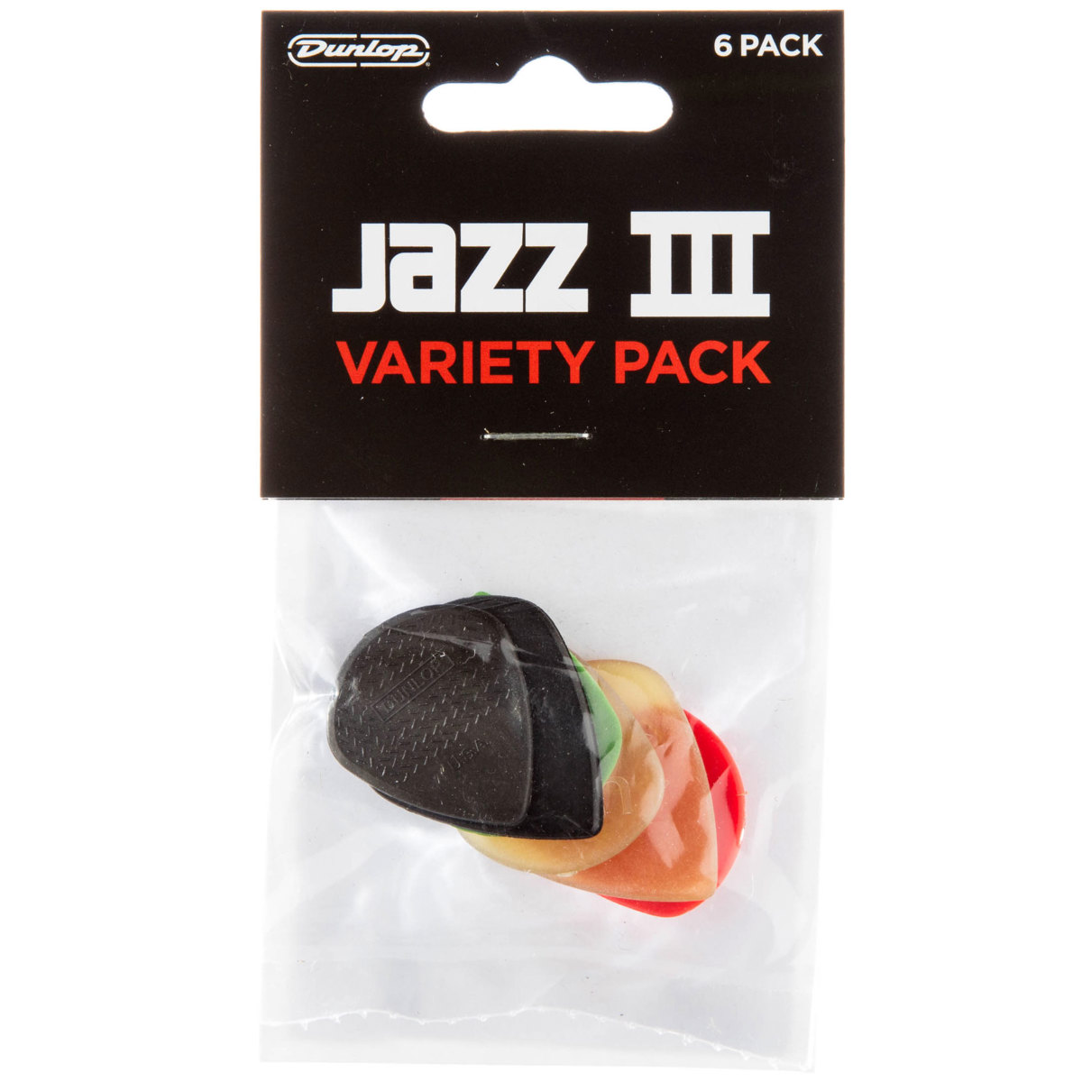 

Dunlop Jazz III Guitar Picks Variety Pack, 6-Pack