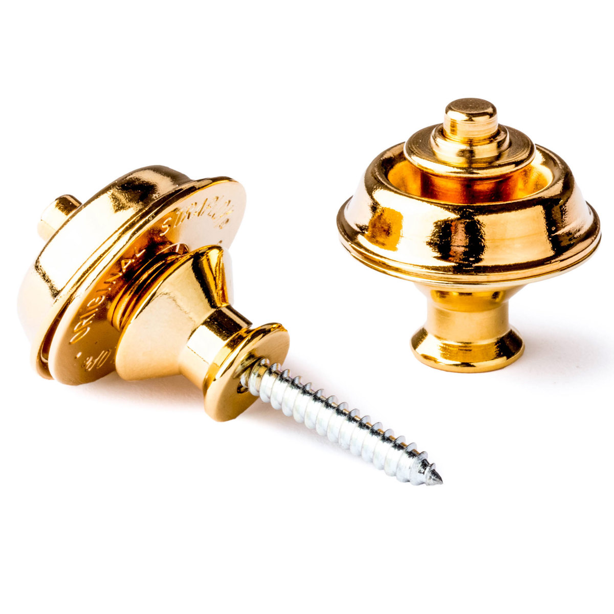 

Dunlop Dual Design Strap Lock Retainers, Gold