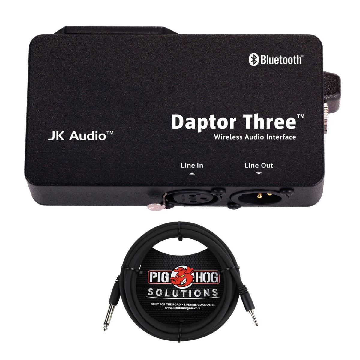 Image of JK Audio Jk Audio Daptor Three Bluetooth Wireless Audio Interface W/20' 8mm XLR Mic Cable