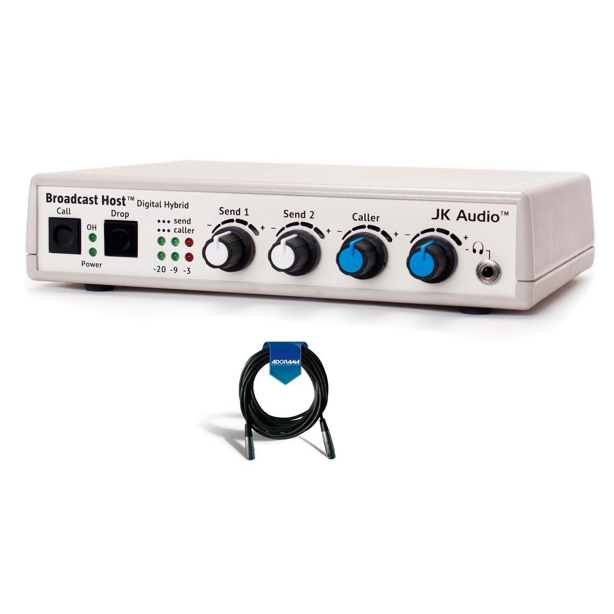 

JK Audio Jk Audio Broadcast Host Analog Desktop Digital Hybrid With 15' 8mm XLR Mic Cable
