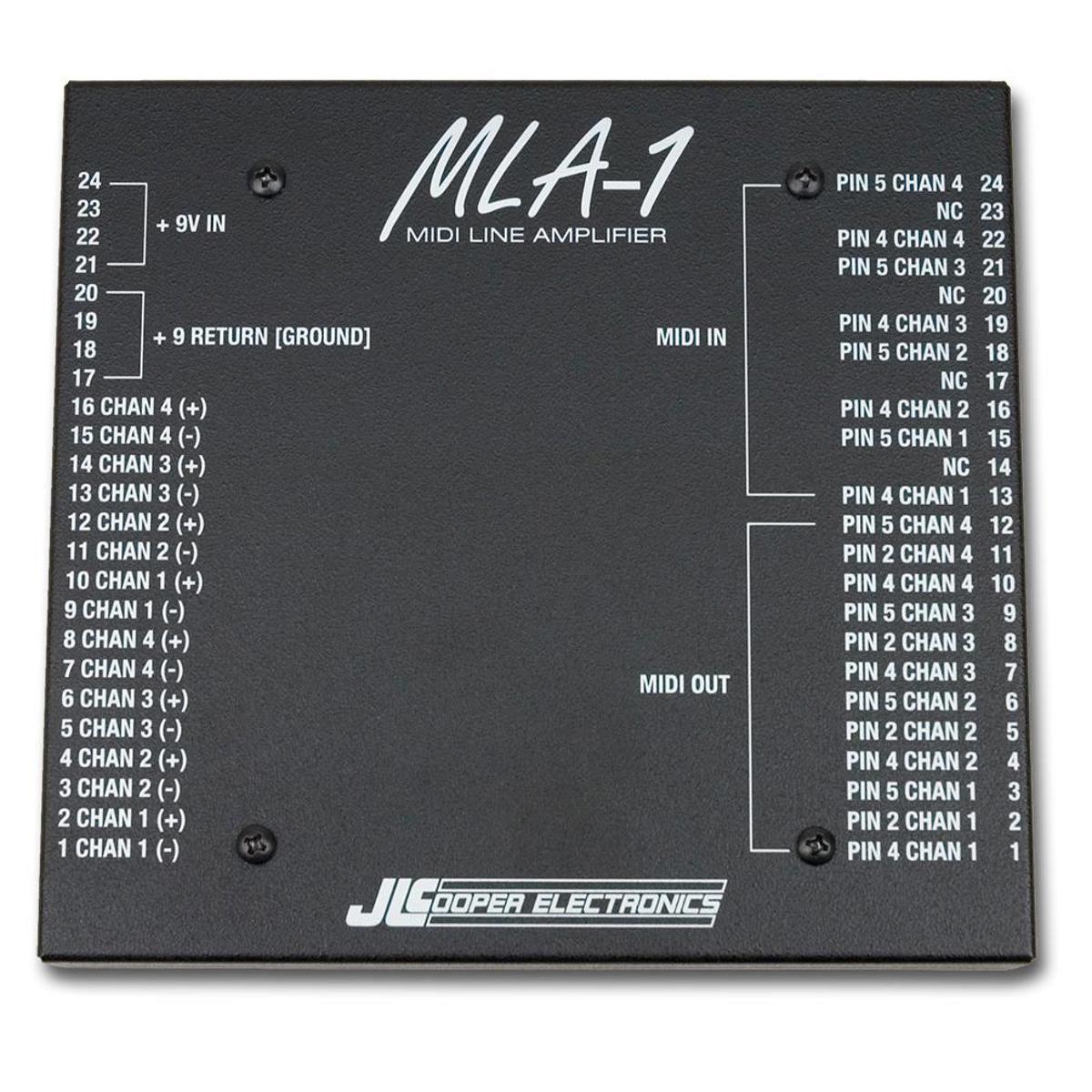 

JLCooper MLA-1 4 In/Out MIDI Panel Mount Line Amplifier