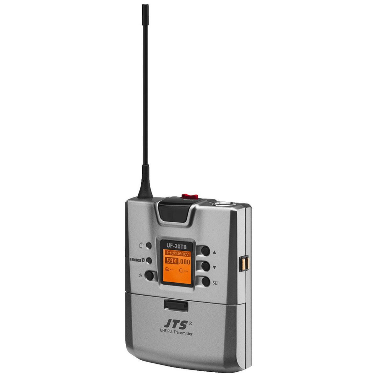 

JTS UF-20TB UHF PLL Professional Wideband Body-Pack Transmitter, 470-960MHz