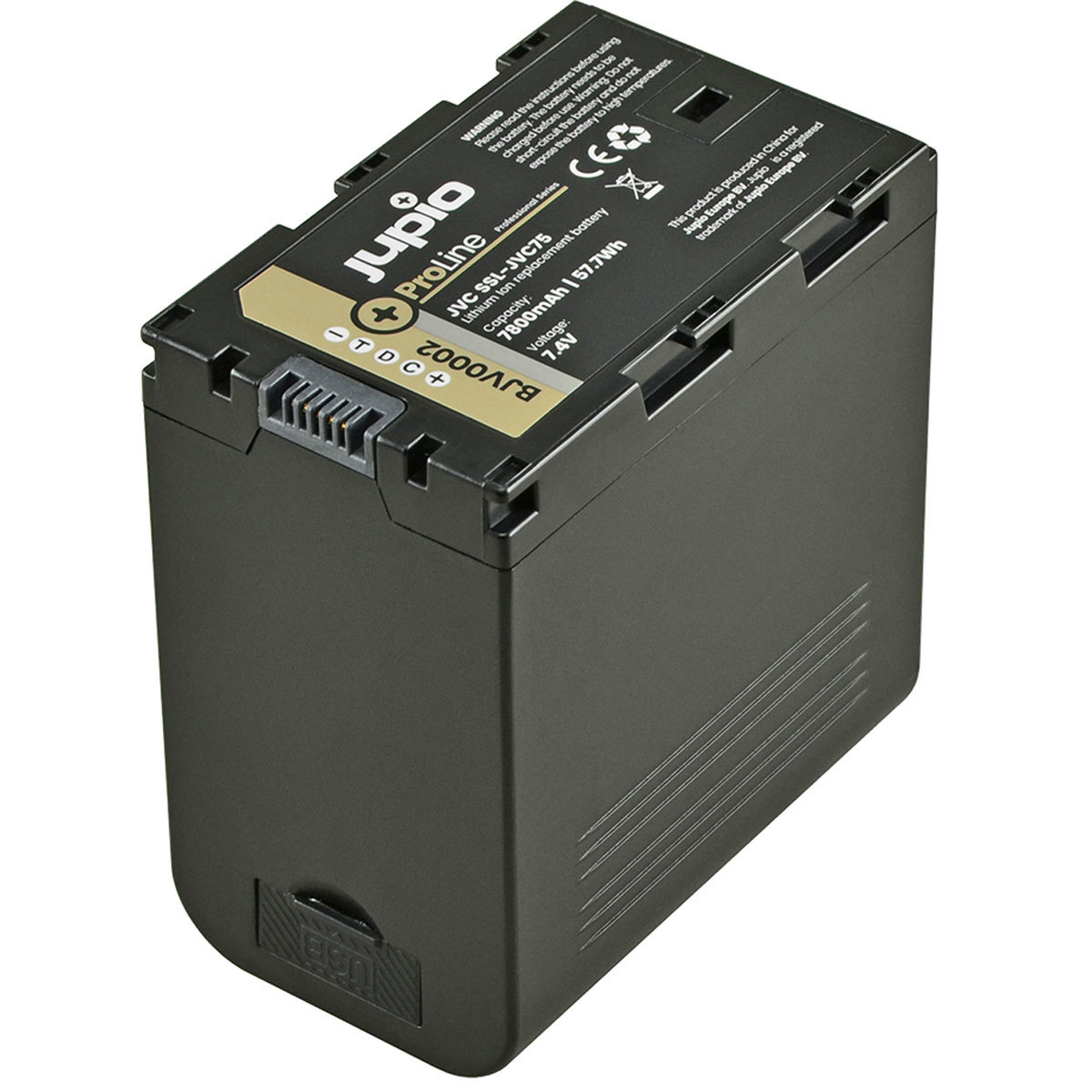 

Jupio ProLine SSL-JVC75 7.4V 7800mAh Lithium-Ion Battery with DC & USB Outputs