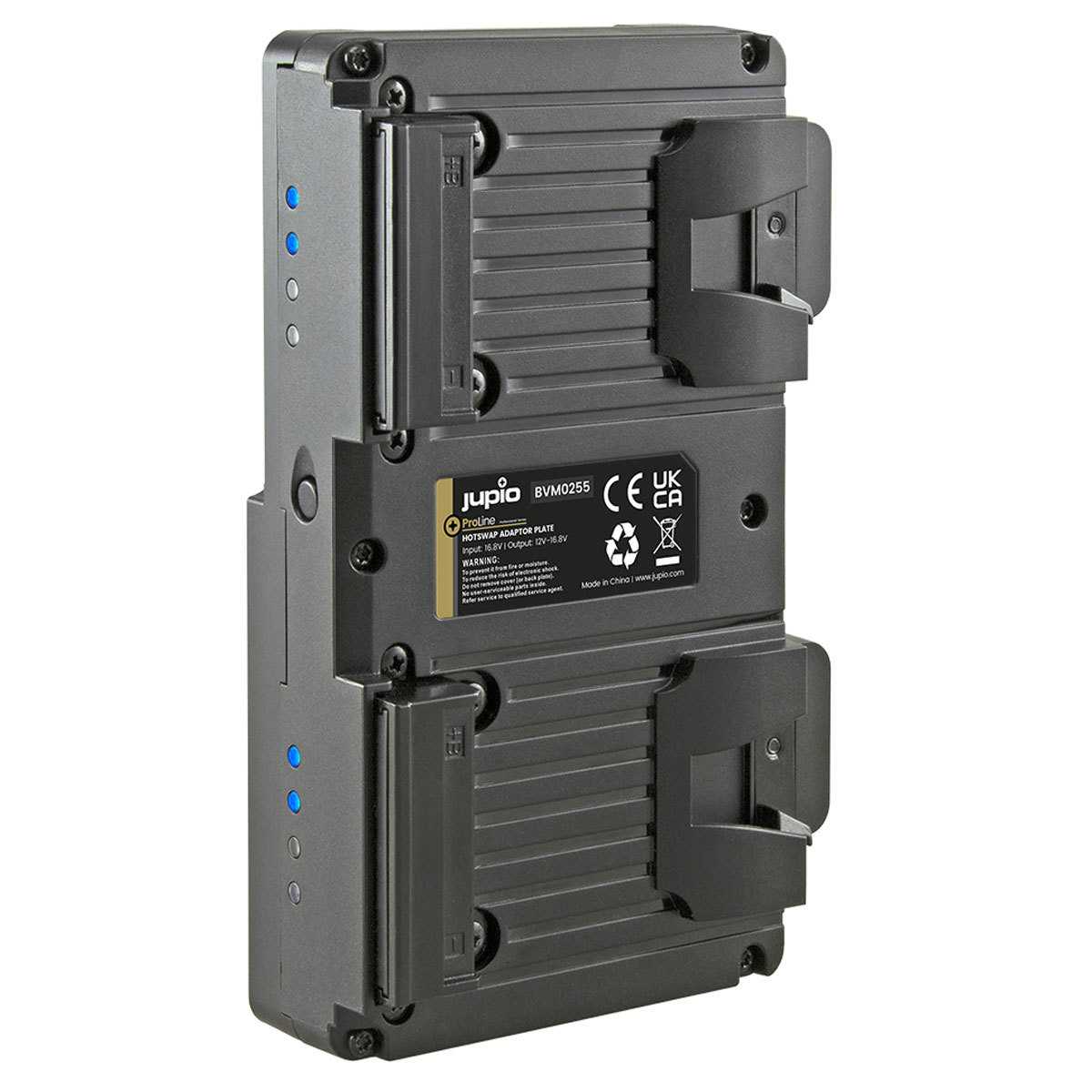 

Jupio ProLine V-Mount Hotswap Adapter Plate for 2x Square V-Mount Batteries