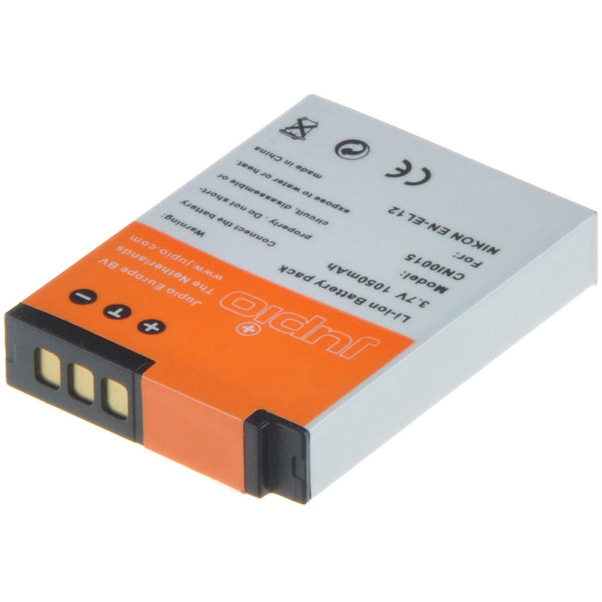 

Jupio EN-EL12 3.7V 1050mAh Lithium-Ion Battery Pack
