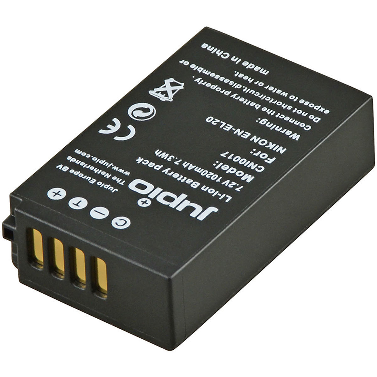 

Jupio EN-EL20A 7.2V 1020mAh Lithium-Ion Battery Pack