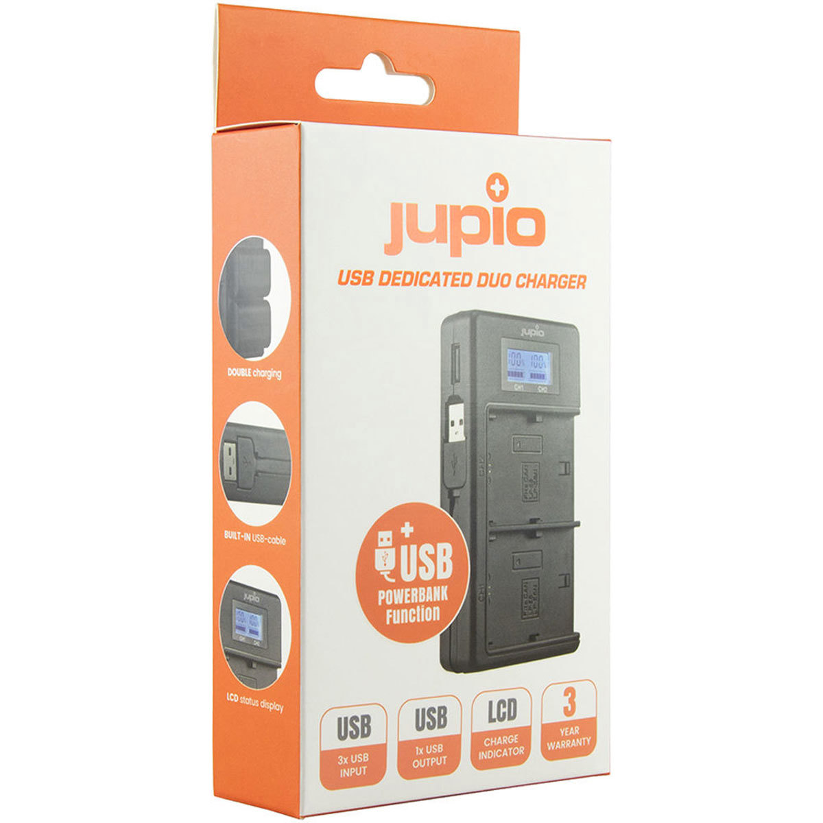Jupio USB Dedicated Duo Charger for Canon LP-E17 Batteries #JDC2005