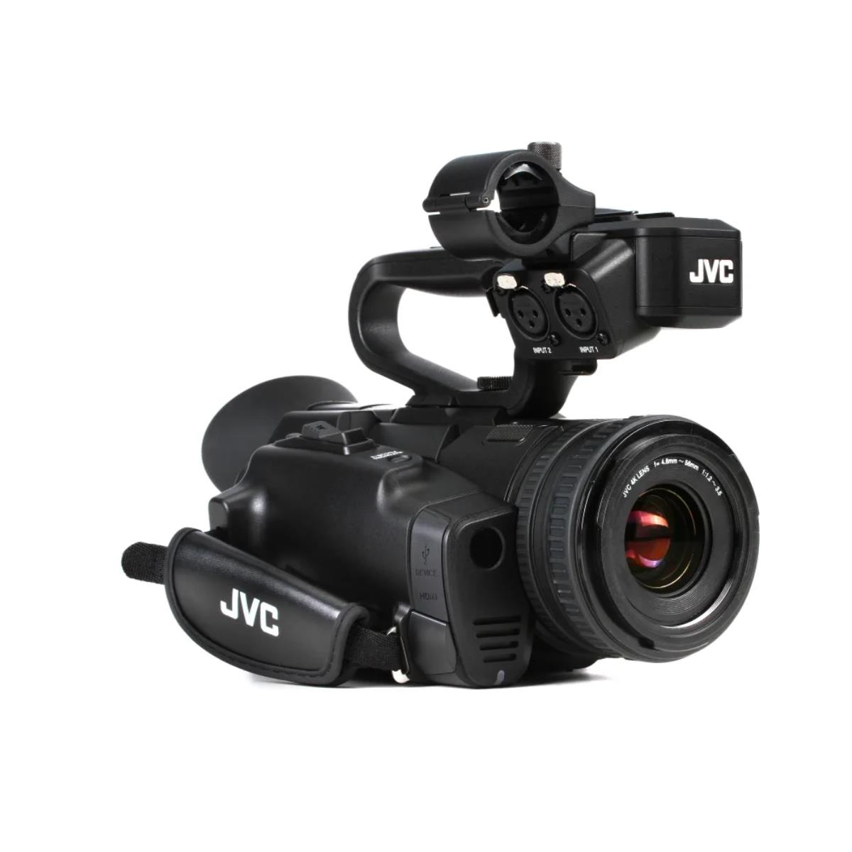 12.4MP 4K UHD Compact Handheld Camcorder w/Integrated 12x UHD Lens - JVC GY-HM170U
