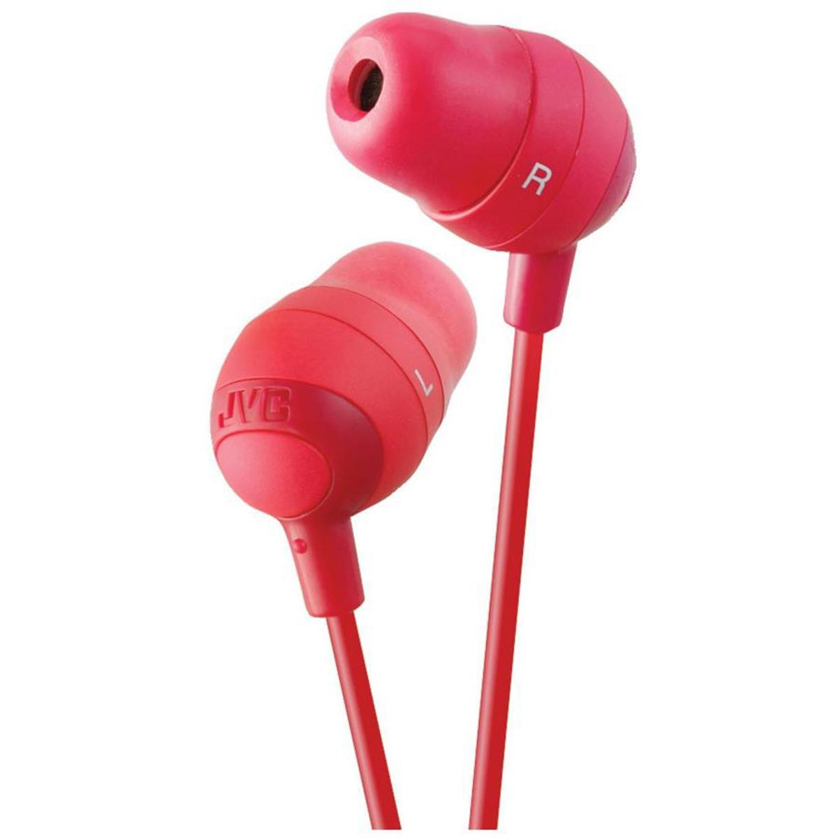 

JVC HA-FX32 Marshmallow Inner Ear Headphones for iPhone, Red