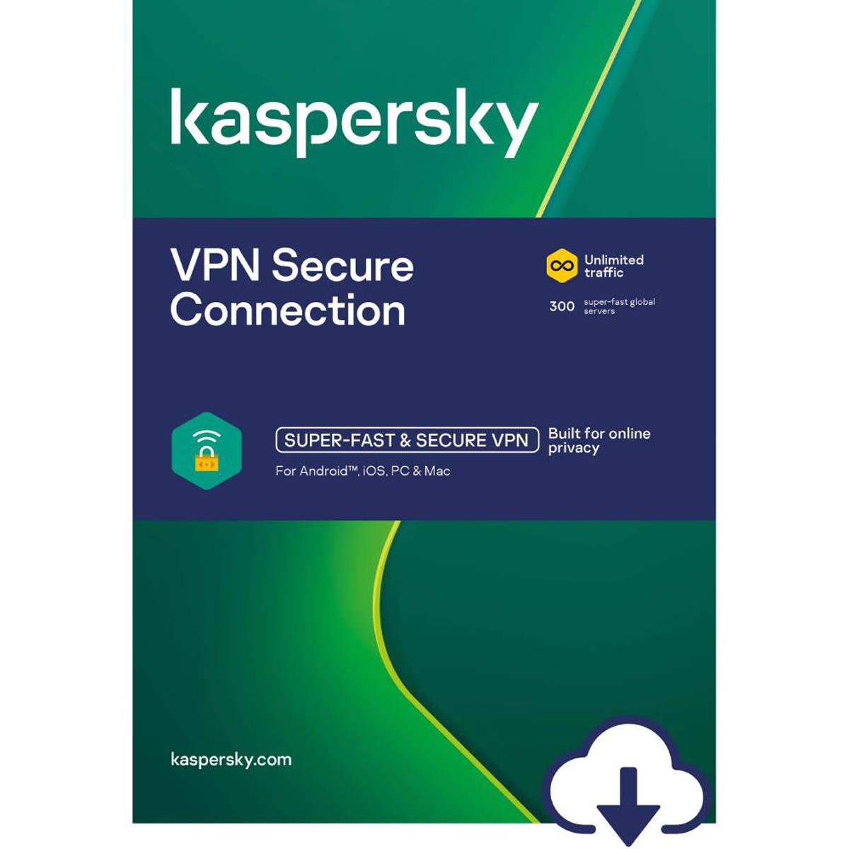 

Kaspersky 1-Year VPN Secure Software License, 5-User, Download