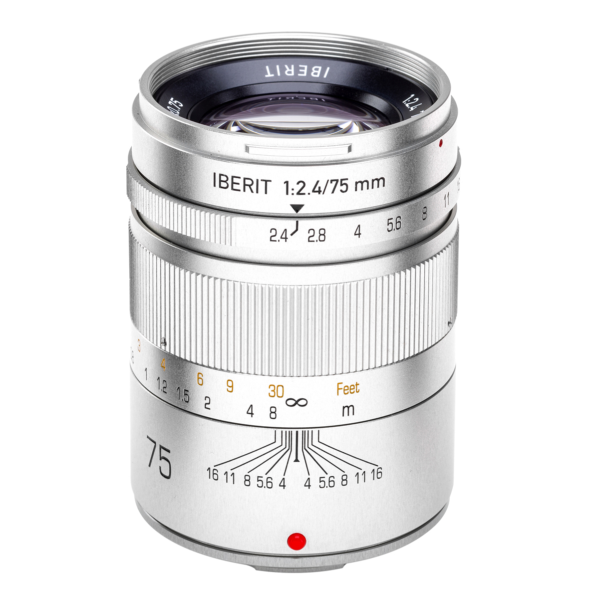 

Kipon IBERIT 75mm f/2.4 Lens for Fujifilm X, Silver