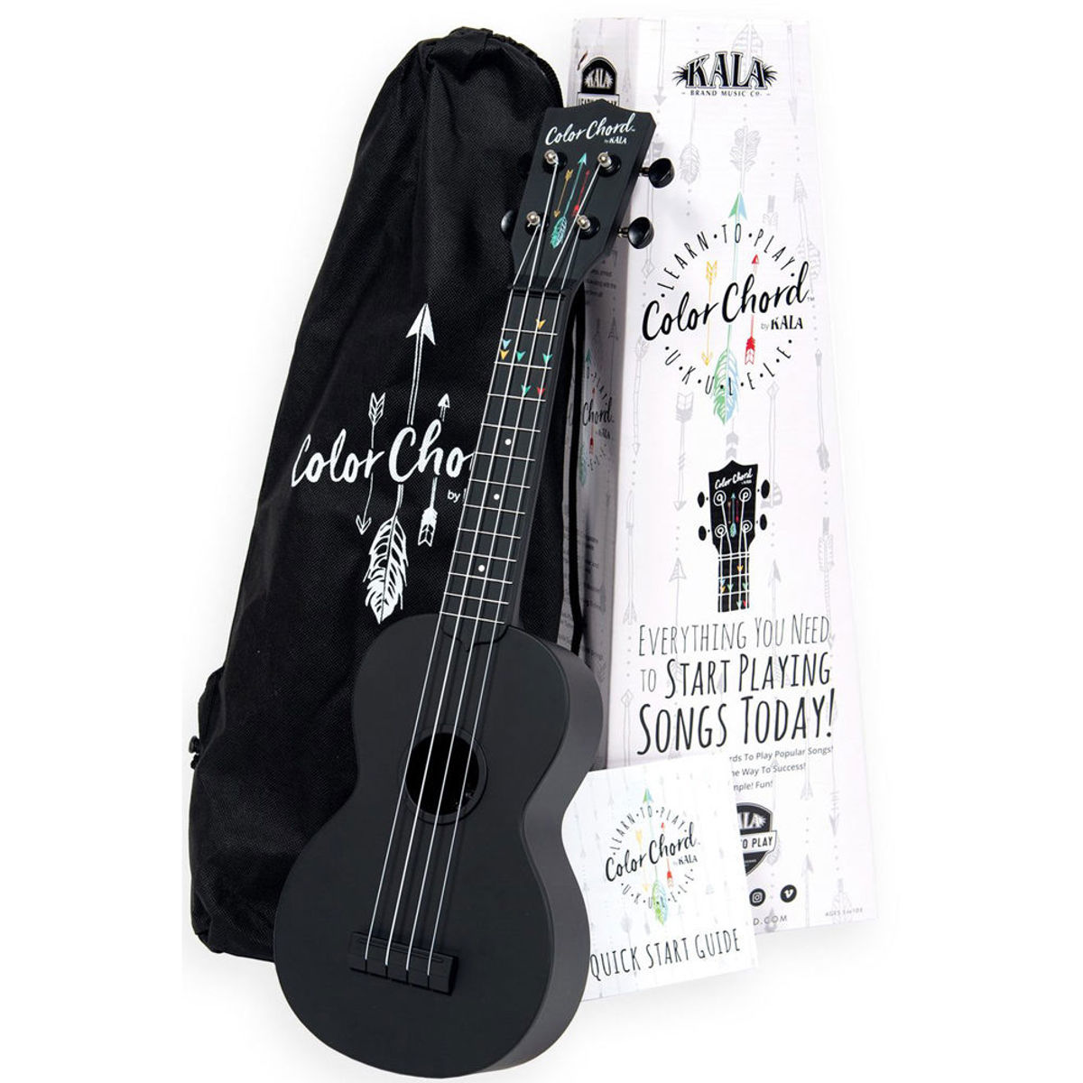 Image of Kala Learn to Play Soprano Color Chord Ukulele Starter Kit