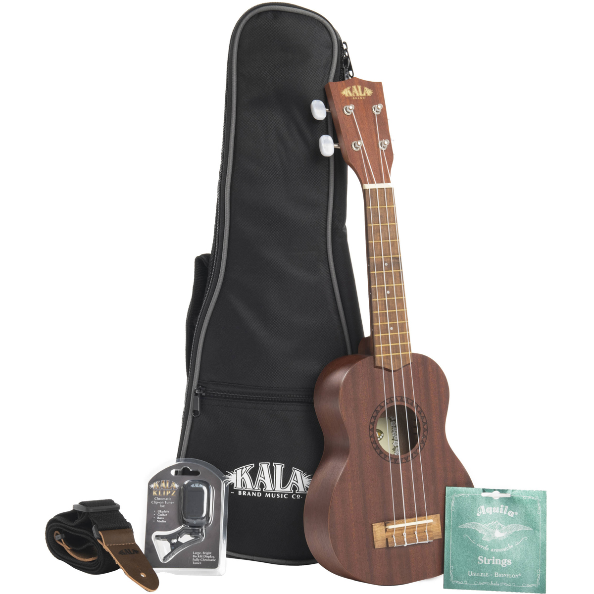 

Kala Satin Mahogany Tenor Ukulele Bundle with Gig Bag, Strap, Strings & Tuner