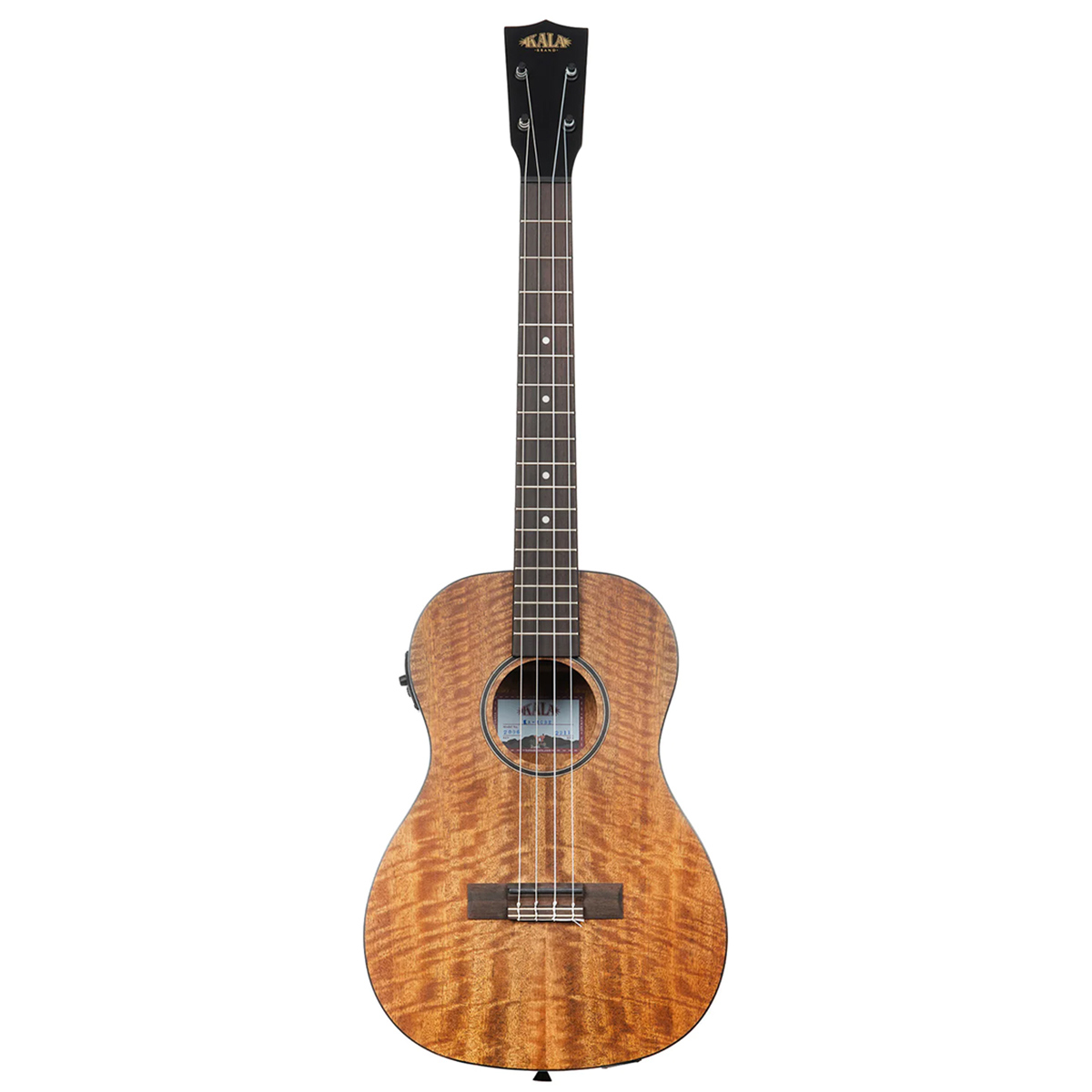 

Kala Curly Mango Baritone Ukulele with EQ, Natural