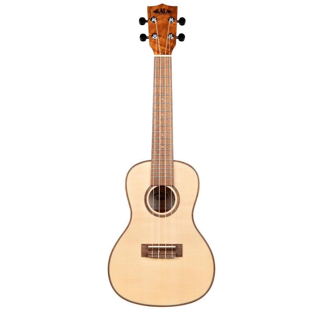 Kala Gloss Solid Spruce Flame Maple Concert Ukulele -  KA-FMCG