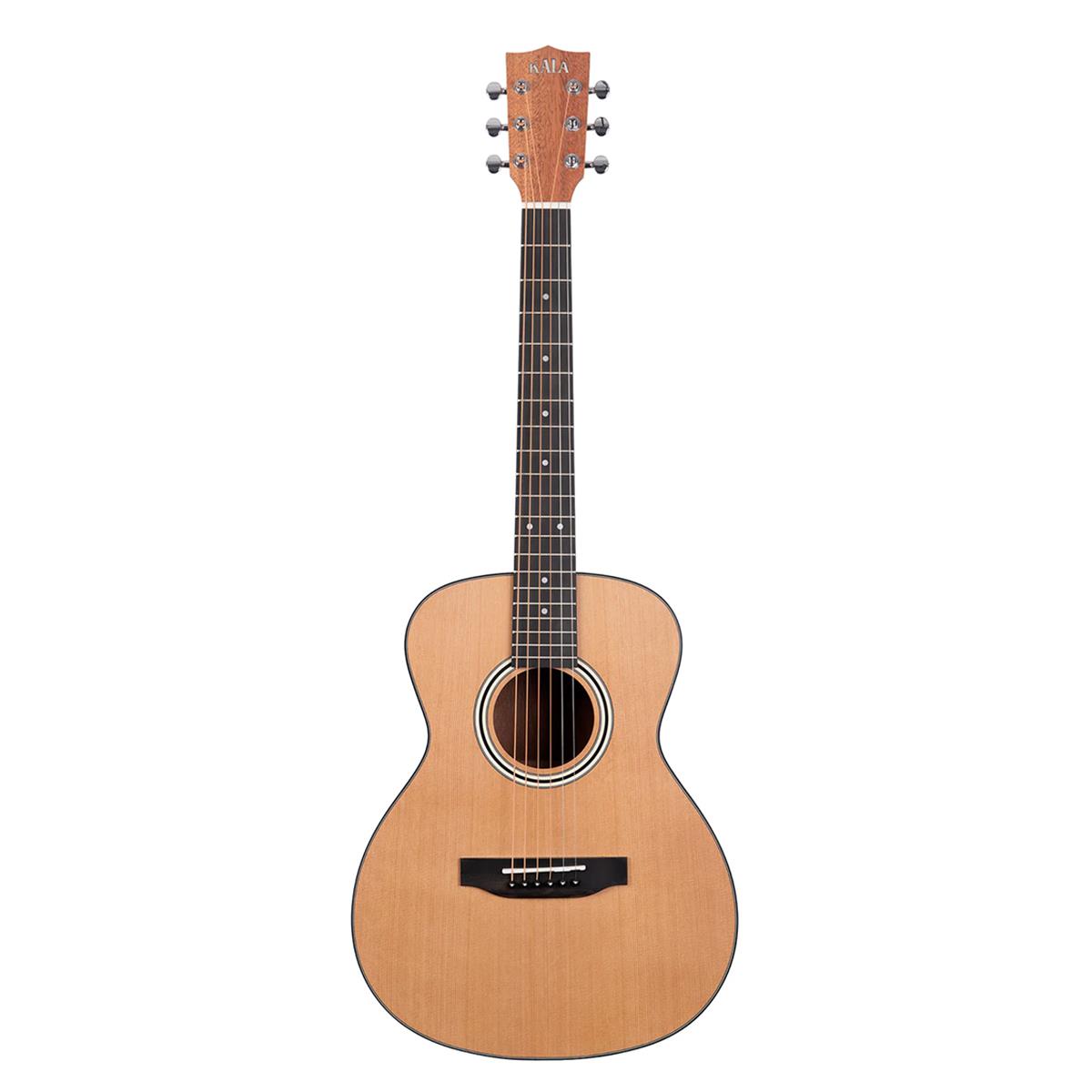 Image of Kala Solid Cedar Top Mahogany Orchestra Mini Acoustic Guitar with Bag
